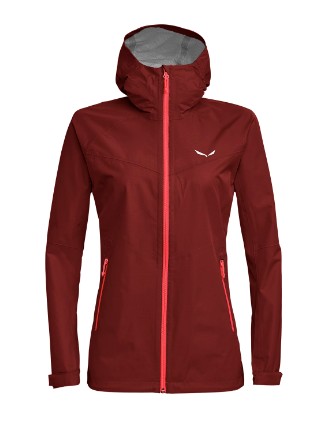Salewa Puez Aqua 3 Ptx Red Syrah Jacket Γυναικείο Αδιάβροχο