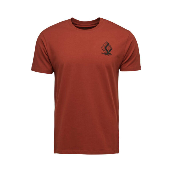 Black Diamond Men's Boulder Tee Αντρικό T-shirt Regular Fit Burnt Sienna