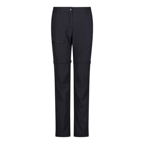 CMP Zip Off Γυναικείο Συνθετικό Παντελόνι-Βερμούδα Regular Fit Antracite