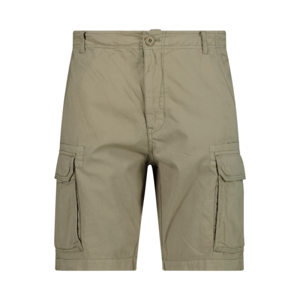CMP Ανδρική Cargo Βαμβακερή Βερμούδα Regular Fit Sage