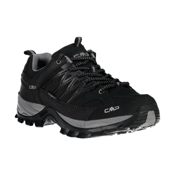 CMP Rigel Low Trekking Wp Αντρικά Αδιάβροχα Παπούτσια Ορειβασίας Black Grey