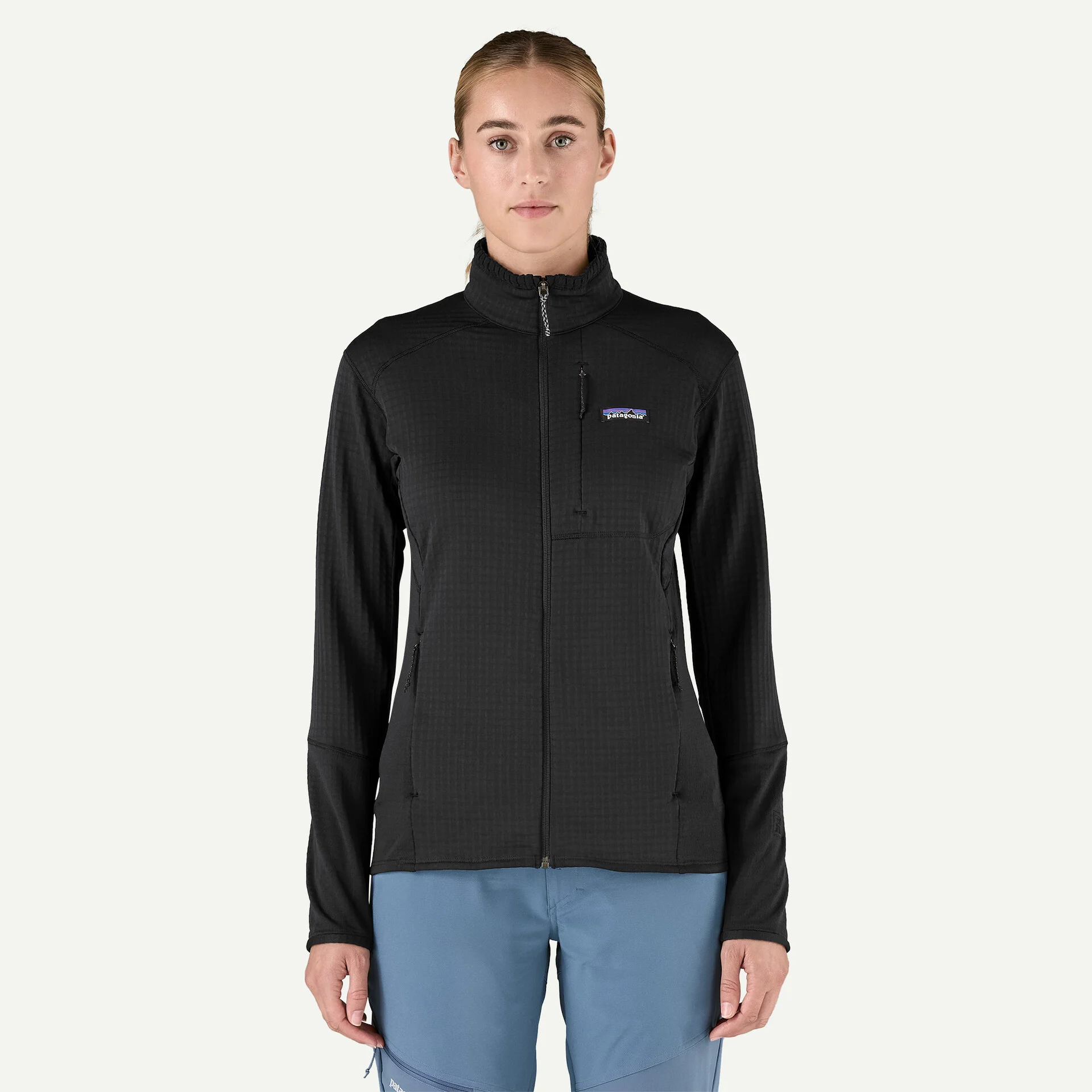 Patagonia R1 Fleece Γυναικείο Τεχνικό Συνθετικό Jacket Black - Image 2