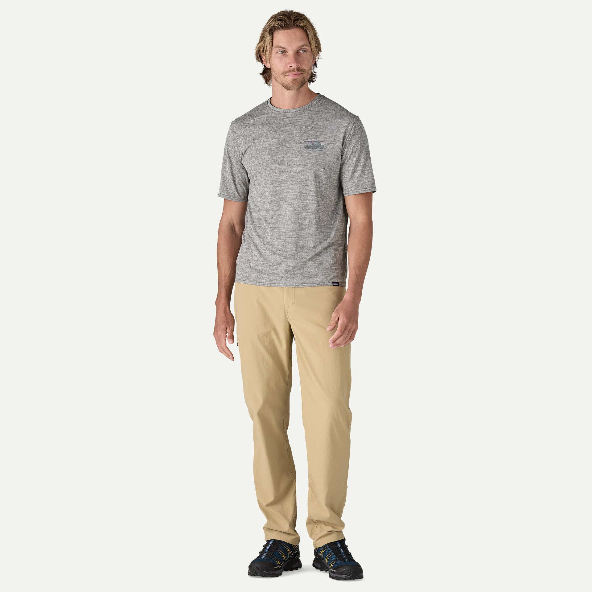 Patagonia Capilene® Cool Daily Graphic Ανδρικό T-Shirt Feather Grey - Image 2