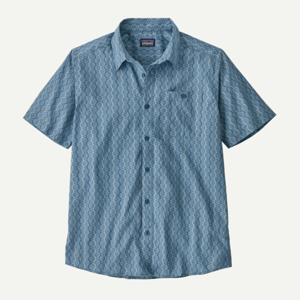 Patagonia Go To Shirt Αντρικό Κοντομάνικο Πουκάμισο Slim Fit Still Blue