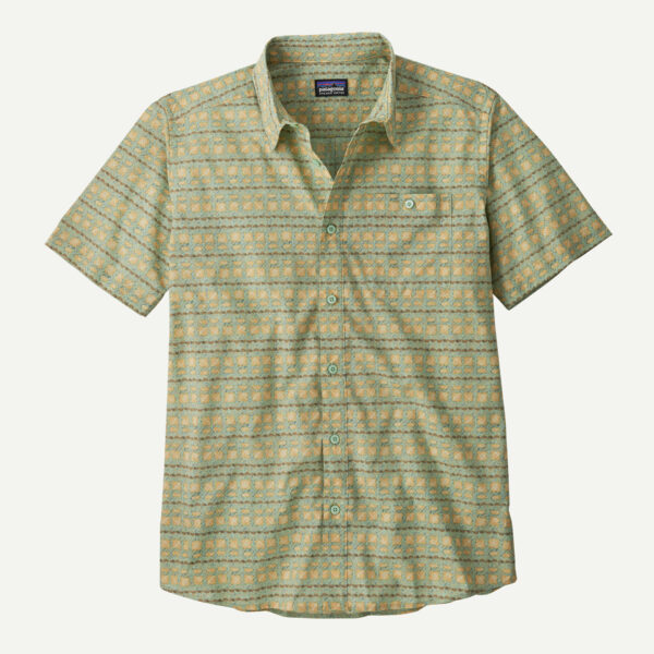 Patagonia Go To Shirt Αντρικό Κοντομάνικο Πουκάμισο Slim Fit Rinsed Green