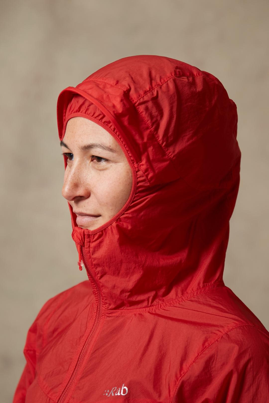 Rab Vital Windshell Hoody Red Γυναικείο Αντιανεμικό - Image 2