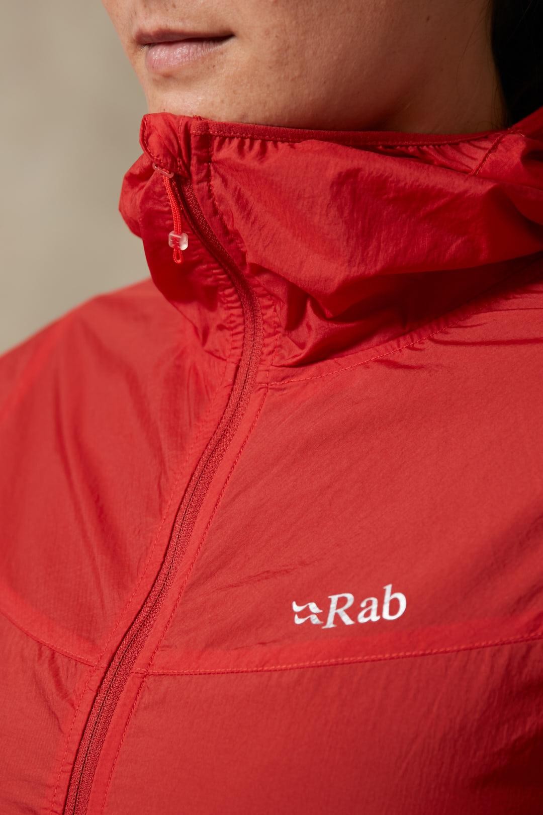 Rab Vital Windshell Hoody Red Γυναικείο Αντιανεμικό - Image 3