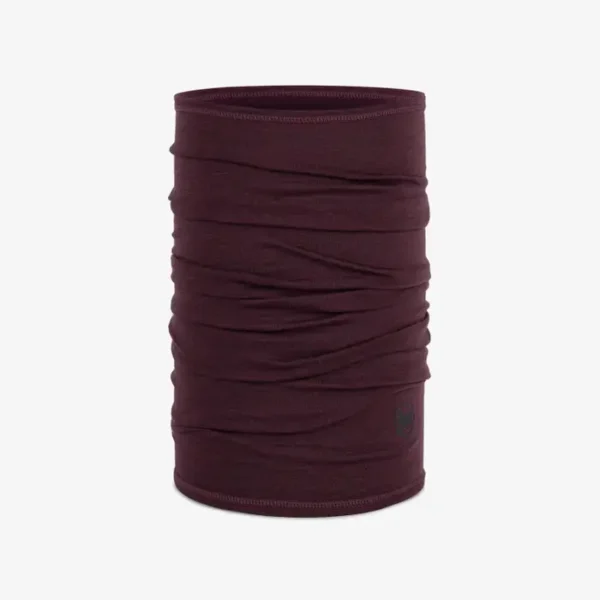 Buff Merino Lightweight Neckwear Solid Garnet Περιλαίμιο