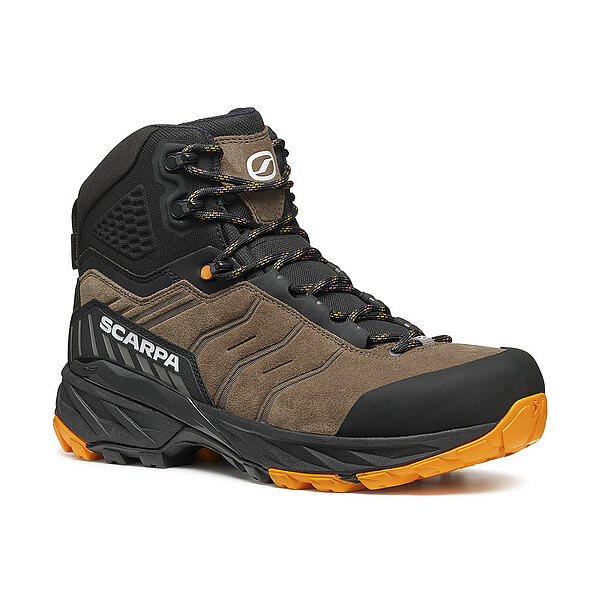 Scarpa Rush Trk Gore-Tex Brown Orange Αδιάβροχο Μποτάκι Ορειβασίας