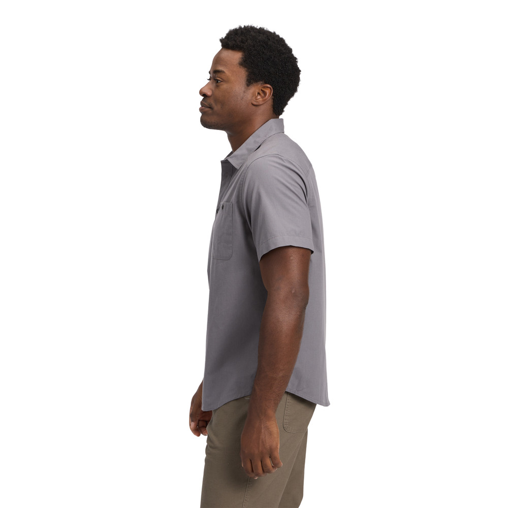 Black Diamond Wingate Short Sleeve Shirt Αντρικό Κοντομάνικο Πουκάμισο Regular Fit Steel Grey - Image 3