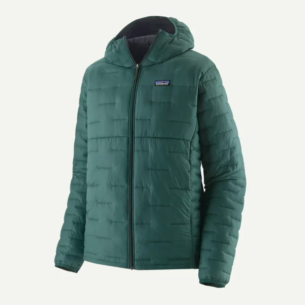 Patagonia Micro Puff Hoody Αντρικό Συνθετικό Μπουφάν Cascade Green