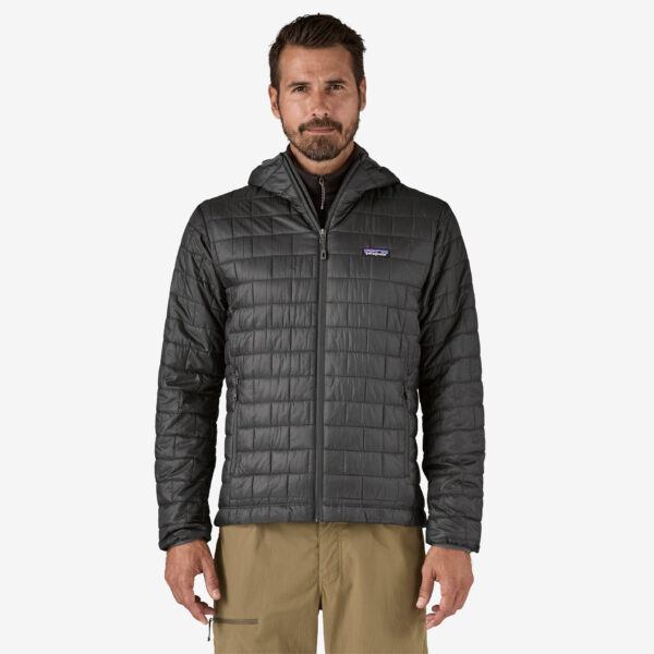 Patagonia Nano Puff Hoody Αντρικό Συνθετικό Puffer Μπουφάν Regular Fit Forge Grey