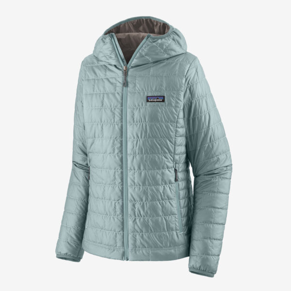 Patagonia Nano Puff Hoody Γυναικείο Συνθετικό Puffer Μπουφάν Regular Fit Thermal Blue