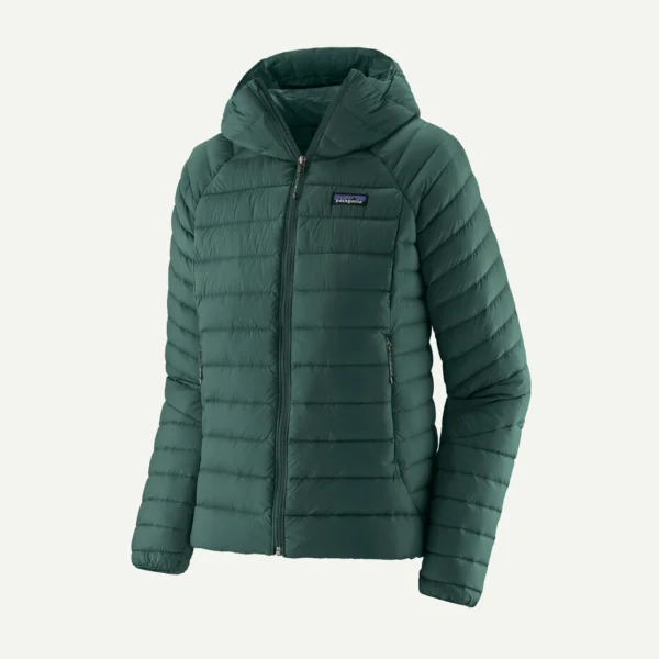 Patagonia Down Sweater Hoody Γυναικείο Πουπουλένιο Μπουφάν Cascade Green