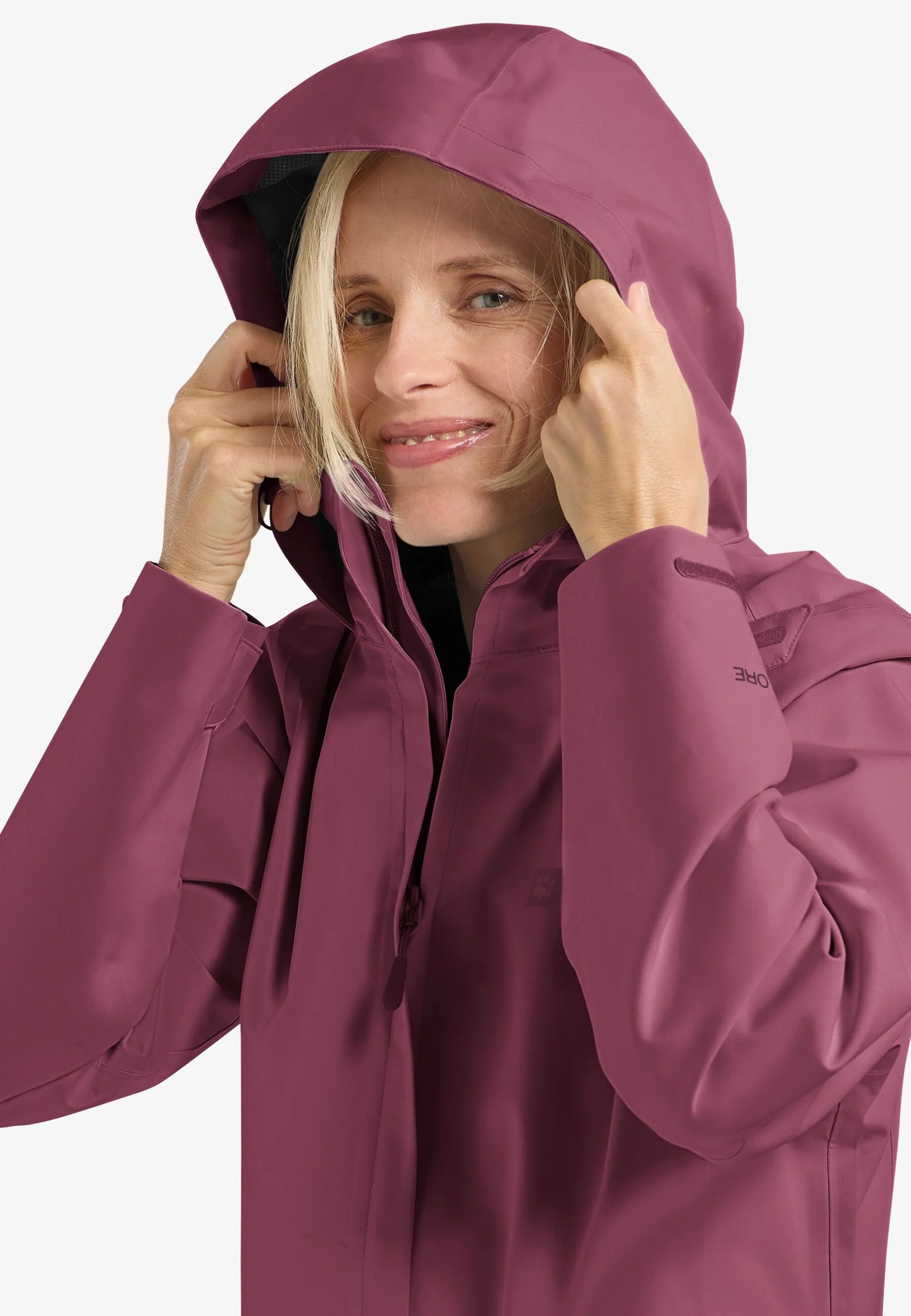 Jack Wolfskin Trailtime 2l Jkt Γυναικεία Αδιάβροχη Μεμβράνη Raisin - Εικόνα 10