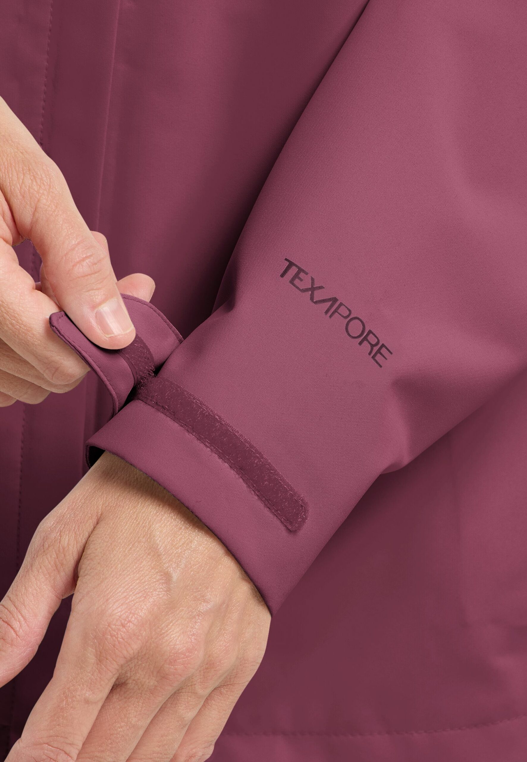 Jack Wolfskin Trailtime 2l Jkt Γυναικεία Αδιάβροχη Μεμβράνη Raisin - Εικόνα 6