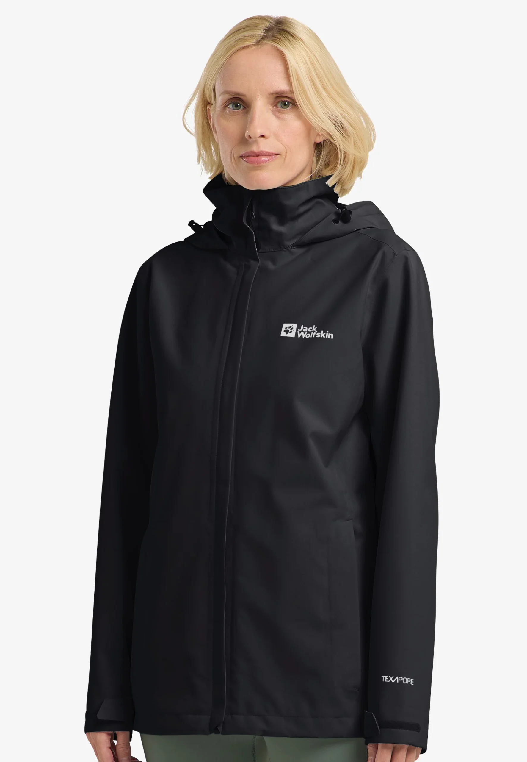 Jack Wolfskin Trailtime 2l Jkt Γυναικεία Αδιάβροχη Μεμβράνη Black - Εικόνα 2