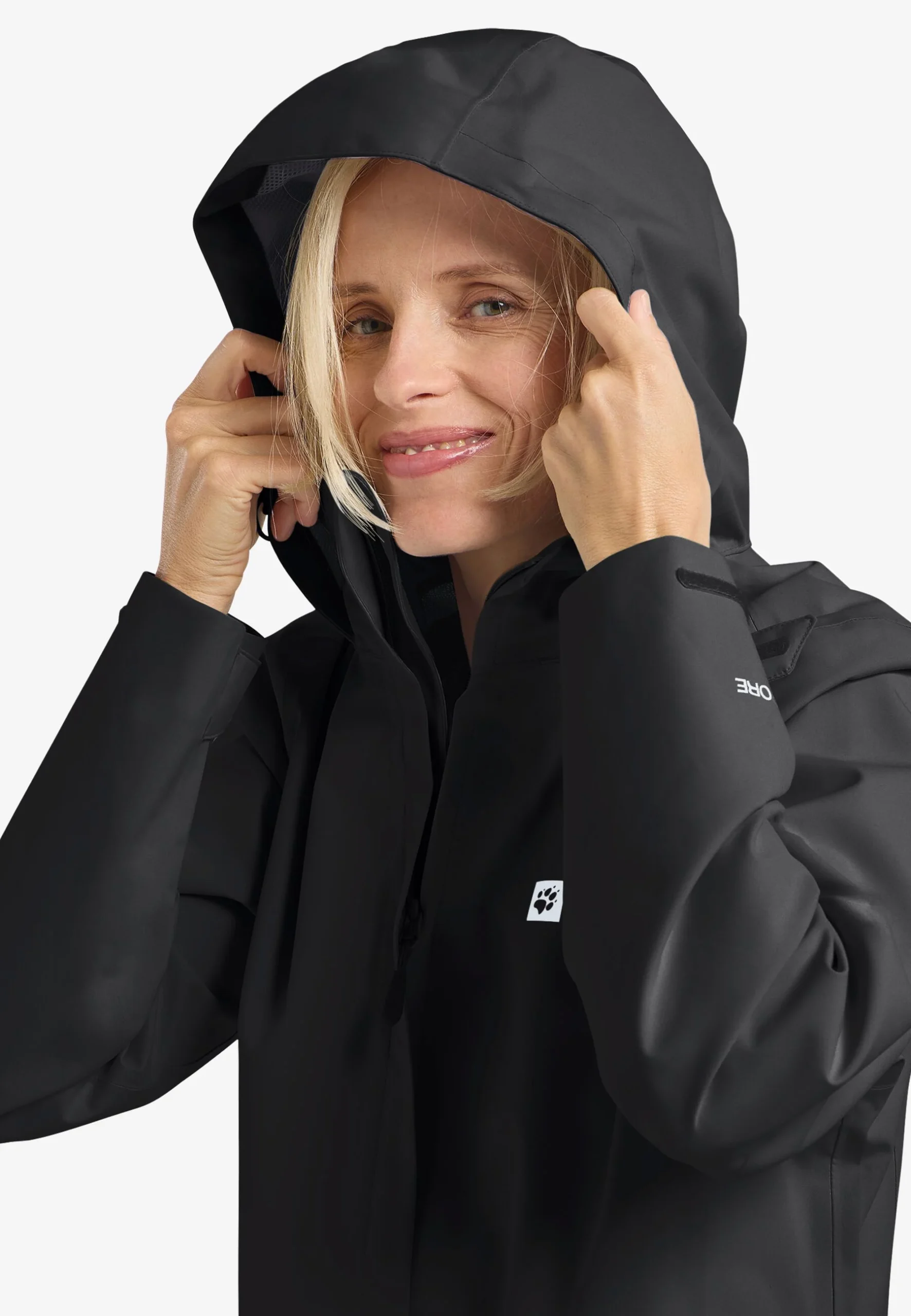 Jack Wolfskin Trailtime 2l Jkt Γυναικεία Αδιάβροχη Μεμβράνη Black - Εικόνα 11