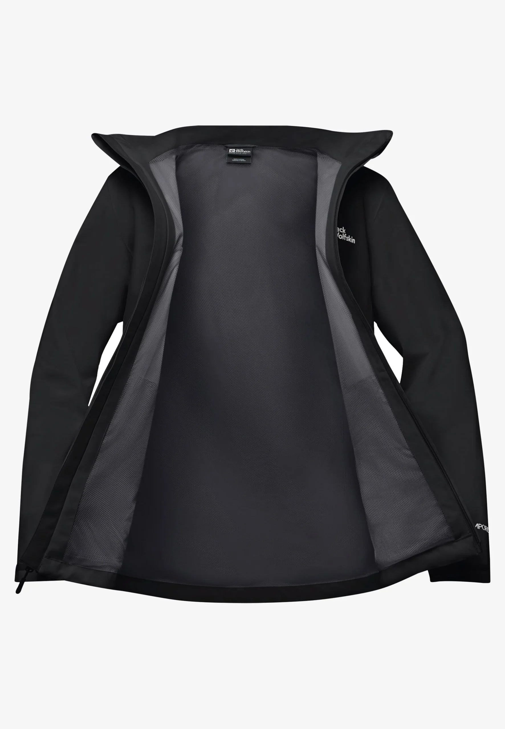 Jack Wolfskin Trailtime 2l Jkt Γυναικεία Αδιάβροχη Μεμβράνη Black - Εικόνα 7