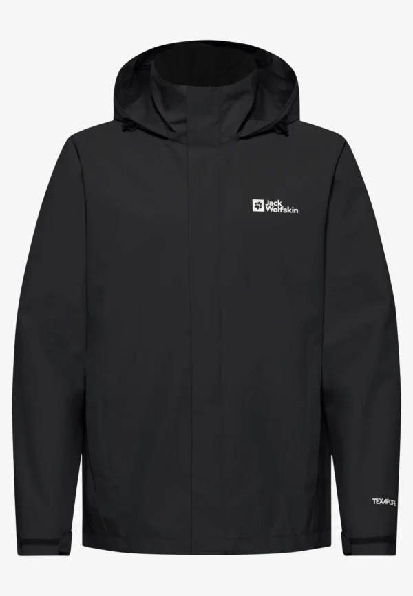 Jack Wolfskin Trailtime 2l Jkt Ανδρική Αδιάβροχη Μεμβράνη Black