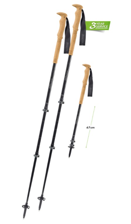 Komperdell Carbon C3 Cloud Τηλεσκοπικό Μπατόν Ορειβασίας Ανθρακονήματα και Φελλό 2τμχ