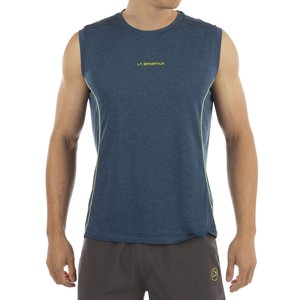 La Sportiva Tracer Tank Storm Blue Ανδρικό Τεχνικό Aμάνικο Μπλουζάκι