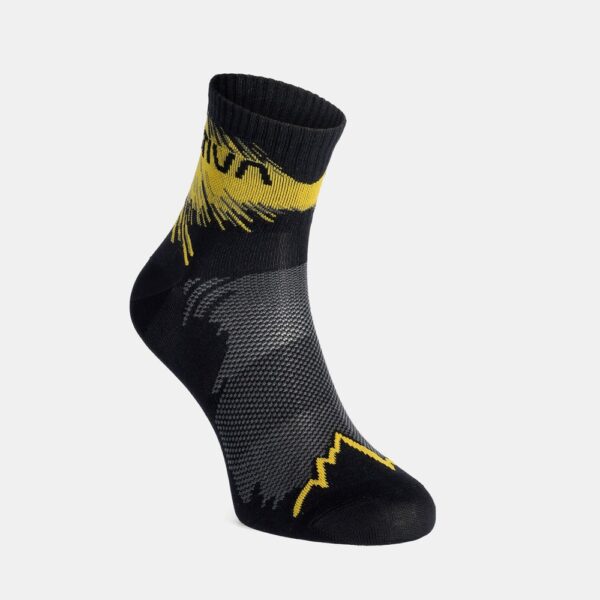 La Sportiva Trail Running Socks Black/Yellow Κάλτσες Τρεξίματος