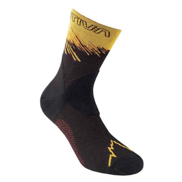 La Sportiva Ultra Running Socks Black/Yellow Κάλτσες Τρεξίματος