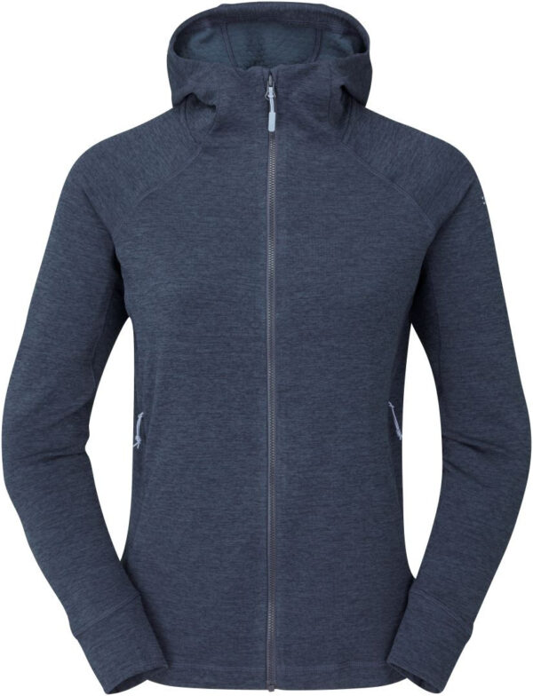 Rab Women's Nexus Hoody Deep Ink Γυναικεία Fleece Ζακέτα με Κουκούλα