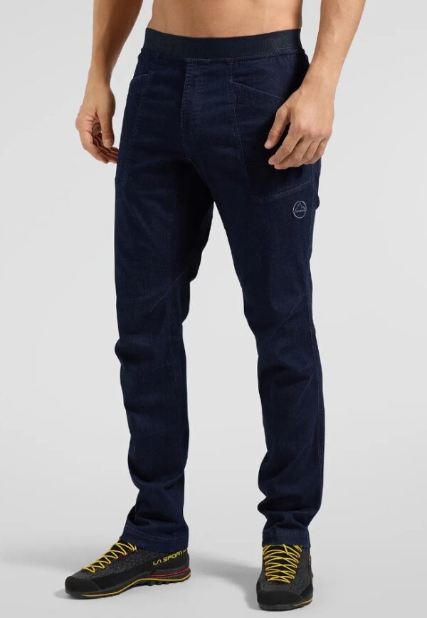 La Sportiva Cave Jeans Ανδρικό Συνθετικό Παντελόνι Αναρρίχησης Regular Fit Deep Sea