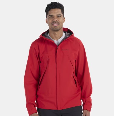 Marmot Men's PreCip® Eco Pro Jacket Αντρικό Συνθετικό Αδιάβροχο Regular Fit Κόκκινο