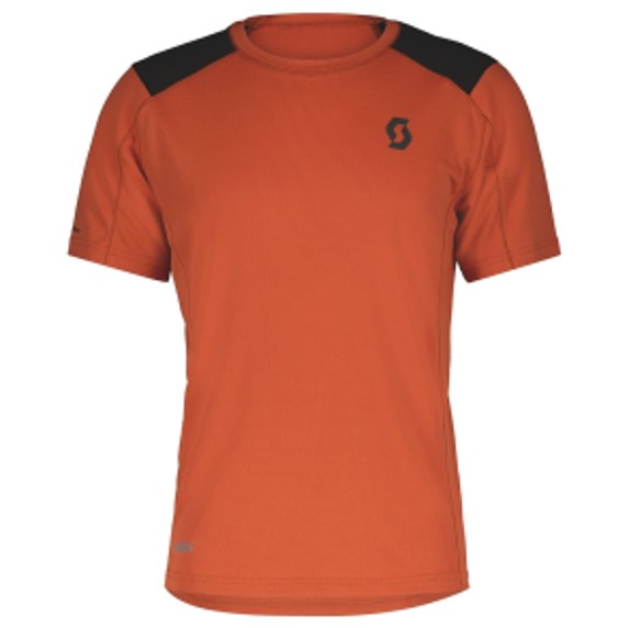 Scott Defined Tech Αντρικό Συνθετικό Κοντομάνικο Τεχνικό Μπλουζάκι Regular Fit Braze Orange-Black
