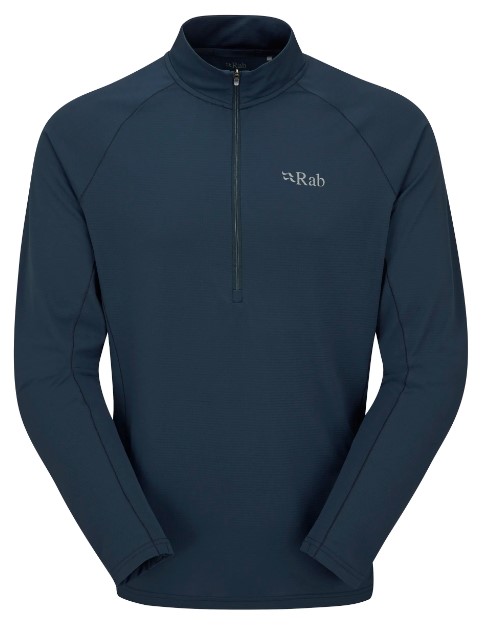 Rab Sonic LS Zip Ανδρική Μακρυμάνικη Με Μισό Φερμουάρ Συνθετική Τεχνική Μπλούζα Regular Fit Tempest Blue