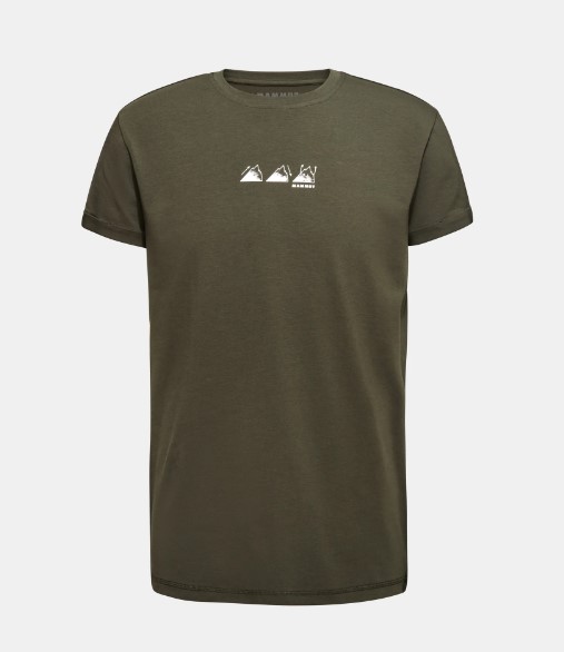 Mammut Seon Playground Κοντομάνικο Ανδρικό Μπλουζάκι Regular Fit Marsh