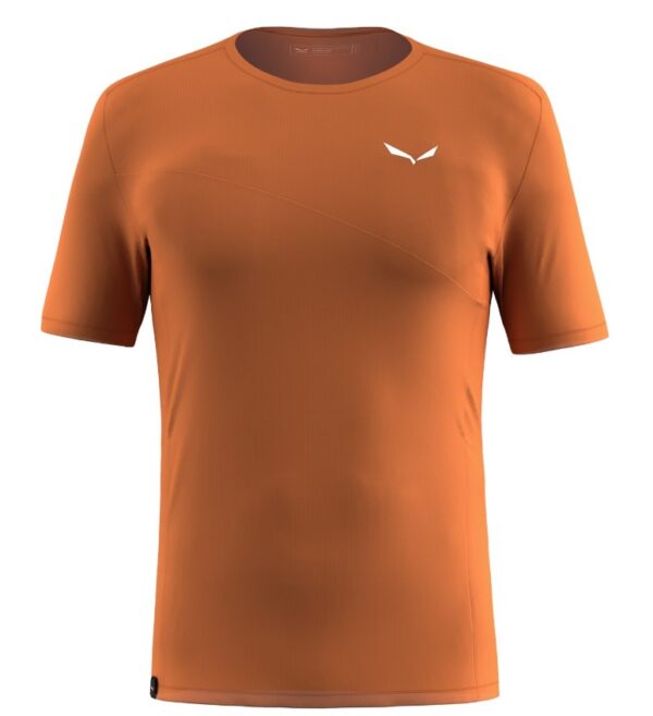 Salewa Puez Sporty Dry Ανδρικό Συνθετικό Κοντομάνικο Regular Fit Orange