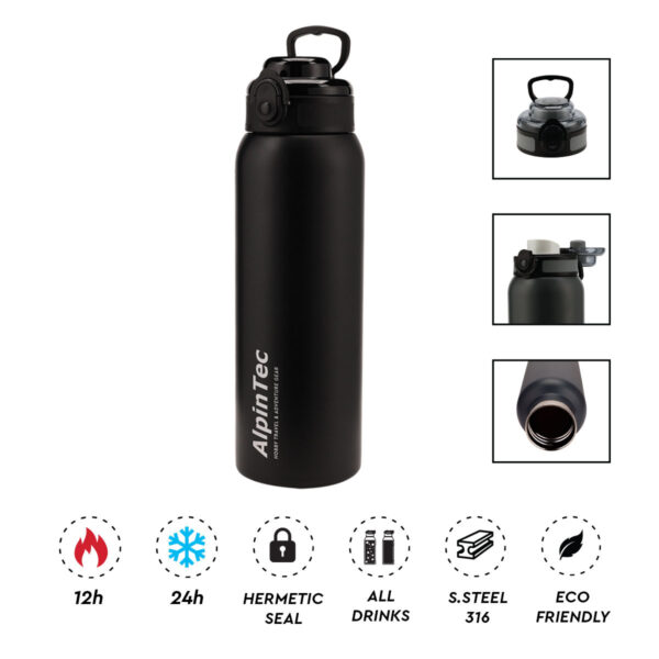 Alpin Tec Wayfarer 1000ml θερμός Black