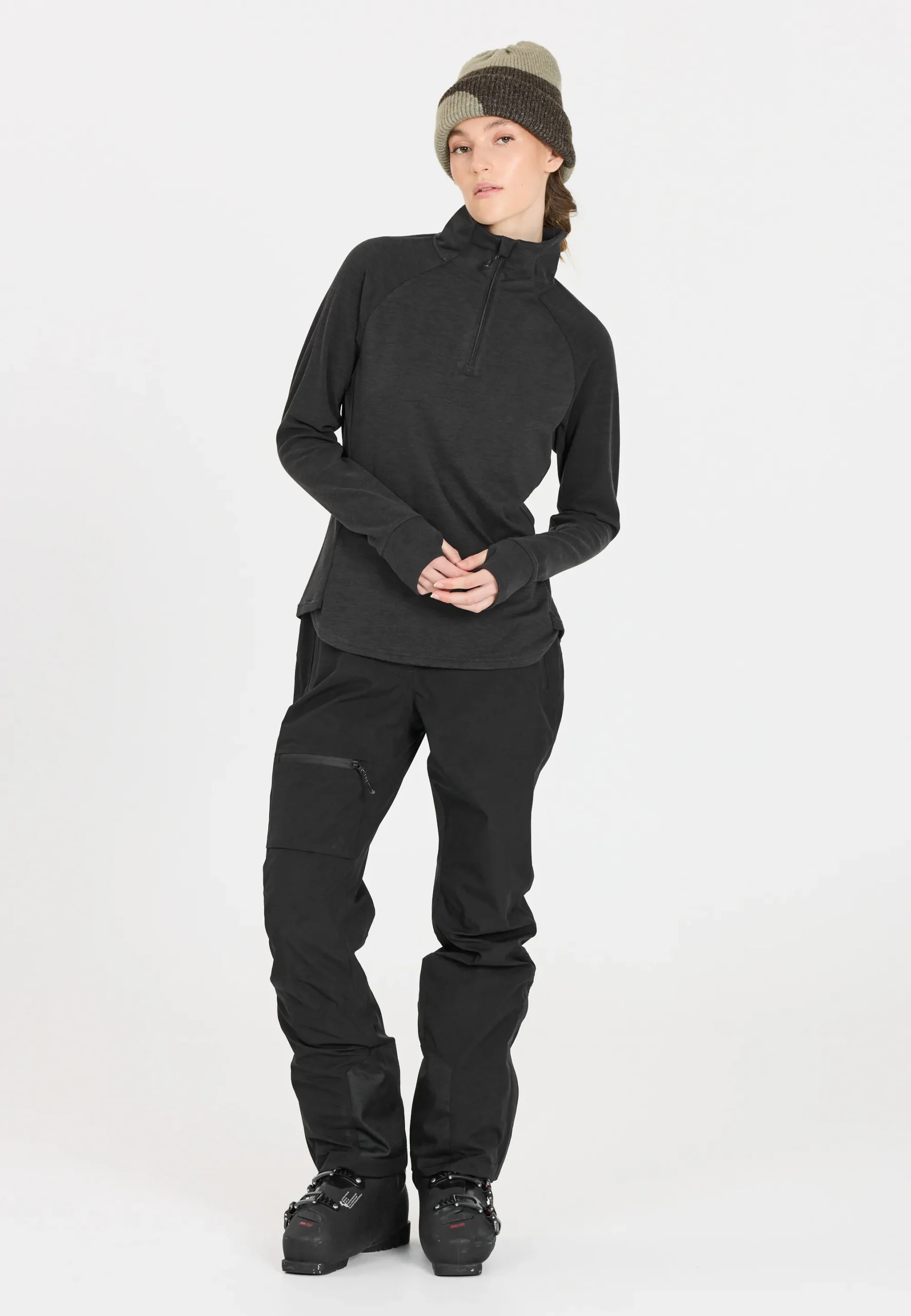 Whistler Kajsa Half Zip Γυναικείο Συνθετικό Fleece Phantom - Image 6