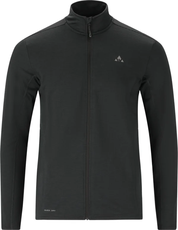 Whistler Kalle Waffle Full Zip Ανδρικό Fleece Black