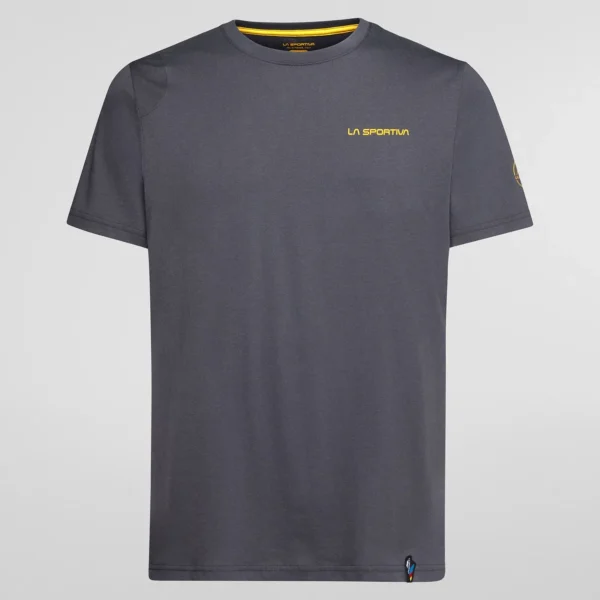 La Sportiva Dawn Wall T-Shirt Ανδρικό Κοντομάνικο Βαμβακερό Μπλουζάκι Onyx