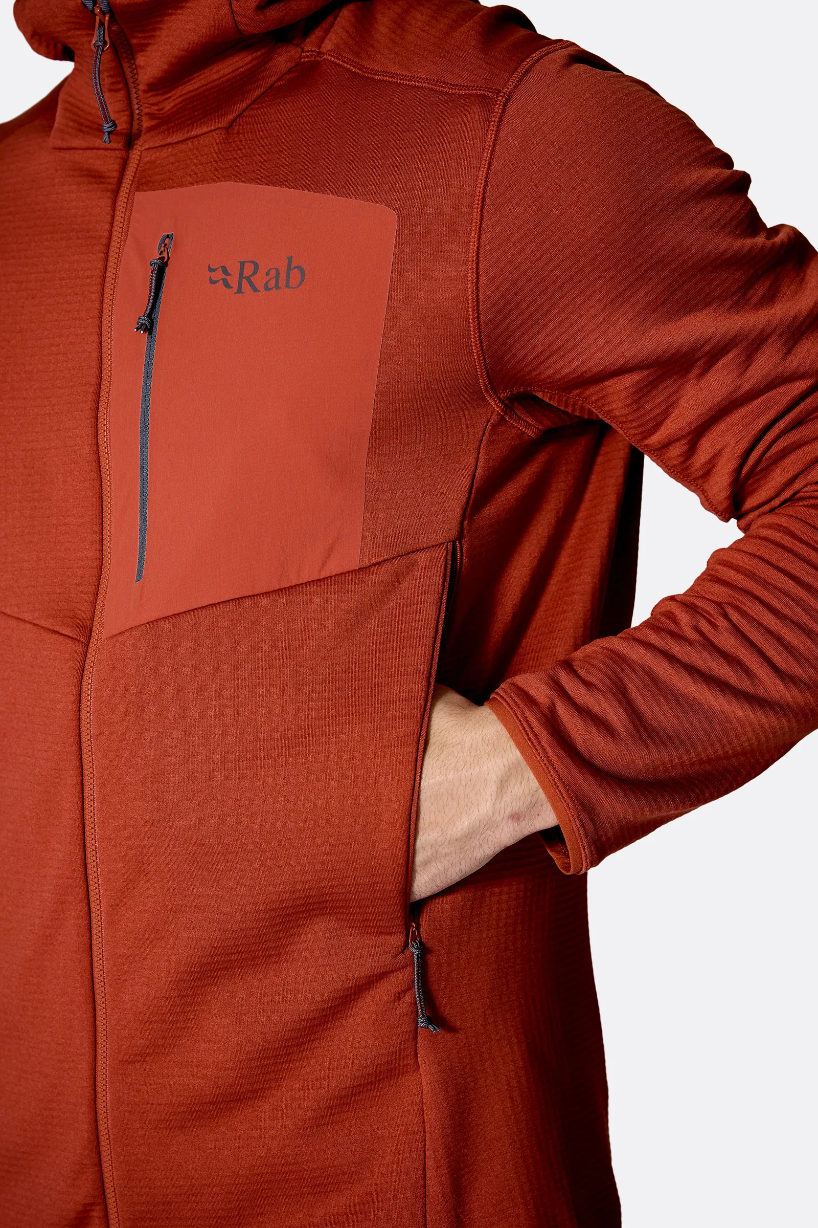 Rab Ascendor Ανδρικό Fleece Hoody Tuscan Red - Image 6