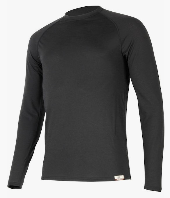 Lasting Atar Ανδρική 100% Merino Ισοθερμική Μακρυμάνικη Μπλούζα Black