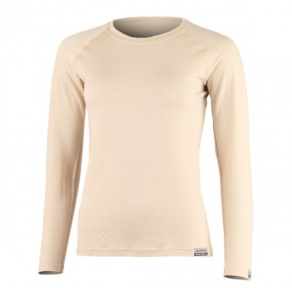 Lasting Atila Γυναικεία 100% Merino Beige Ισοθερμική Μακρυμάνικη Μπλούζα