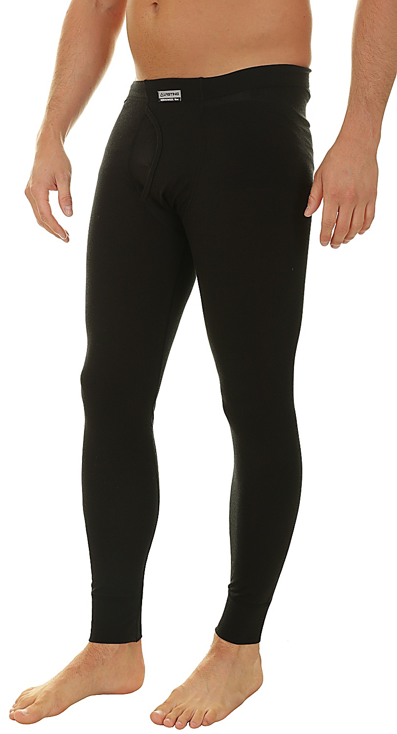 Lasting Atok Ανδρικό Μαύρο 100% Merino Ισοθερμικό Παντελόνι - Image 2
