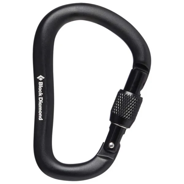 Black Diamond RockLock Screwgate Carabiner Black Καραμπίνερ Ασφαλείας