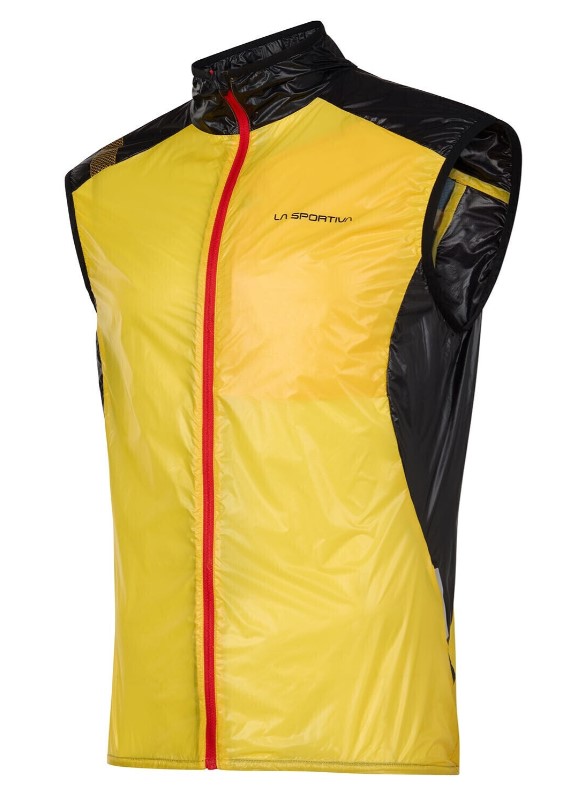 La Sportiva Blizzard Windbreaker Vest Αμάνικο Αντιανεμικό Για Τρέξιμο-Ποδήλατο-Ορειβασία Yellow/Black