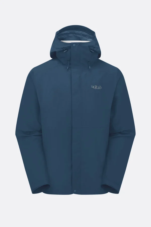 Rab Downpour Eco Jacket Tempest Blue Ανδρικό Αδιάβροχο 20.000 HH
