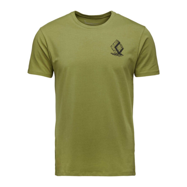 Black Diamond Men's Boulder Tee Αντρικό T-shirt Regular Fit Camp Green