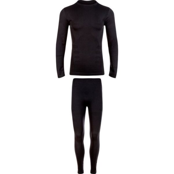 Whistler Pree Men's Seamless Underwear Set Αντρικό Σετ Ισοθερμικών Εσώρουχων Regular Fit Μαύρο
