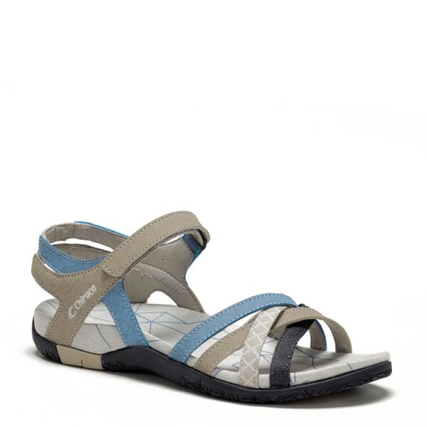 Chiruca Malibu Γυναικεία Σανδάλια Beige/Azul