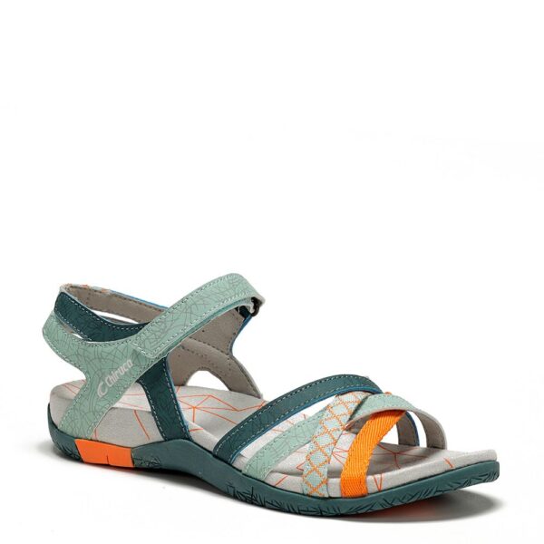 Chiruca Malibu Γυναικεία Σανδάλια Green/Orange